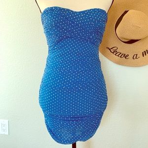 Blue Sparkles Mini Dress